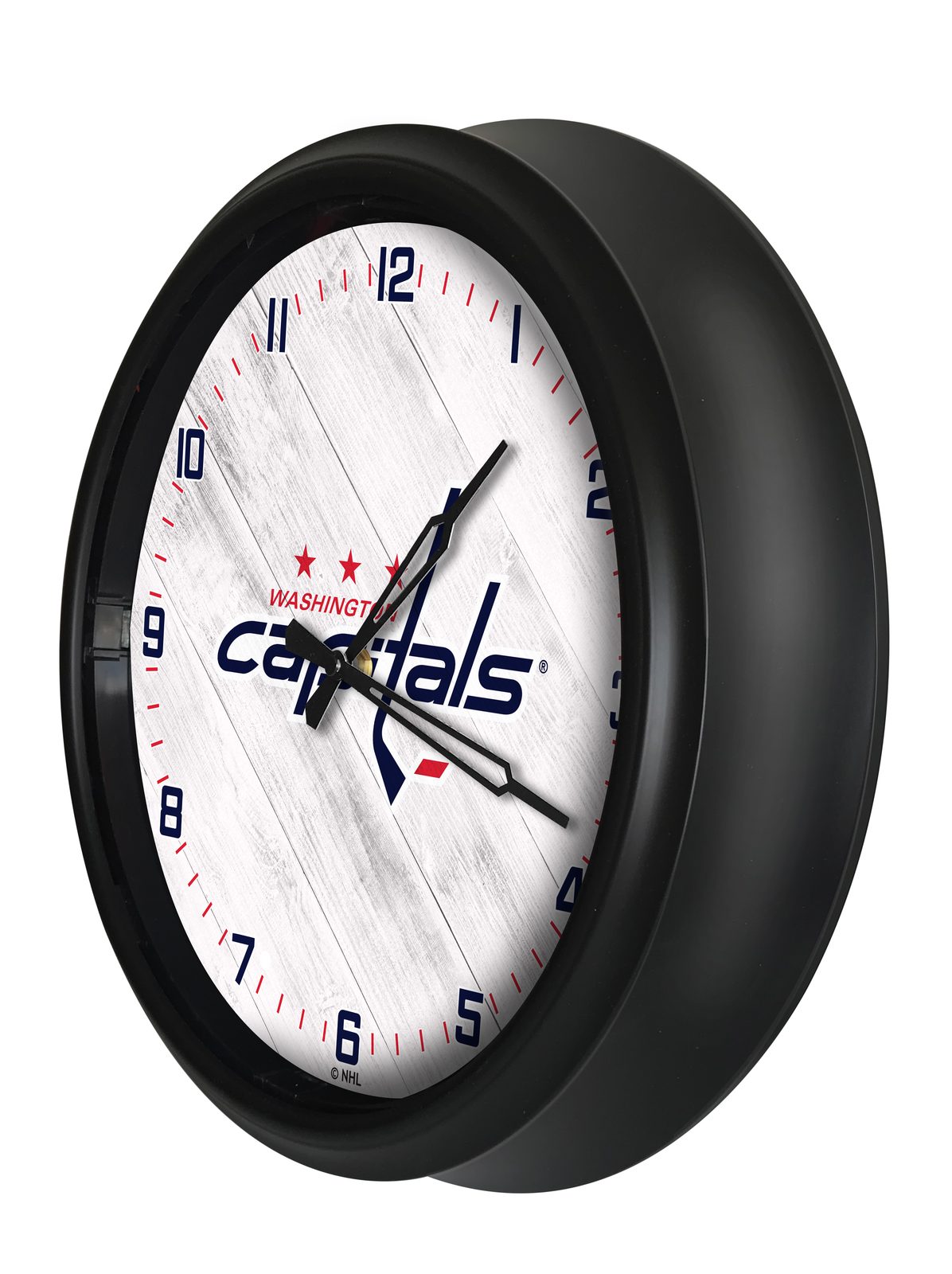 Washington Capitals 14-Inch Indoor/Outdoor LED Wall Clock in Black 2 Washington Capitals 14-Inch Indoor/Outdoor LED Wall Clock in Black - Image 2