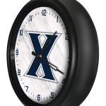Xavier 14-Inch Indoor/Outdoor LED Wall Clock in Black 4 Xavier 14-Inch Indoor/Outdoor LED Wall Clock in Black