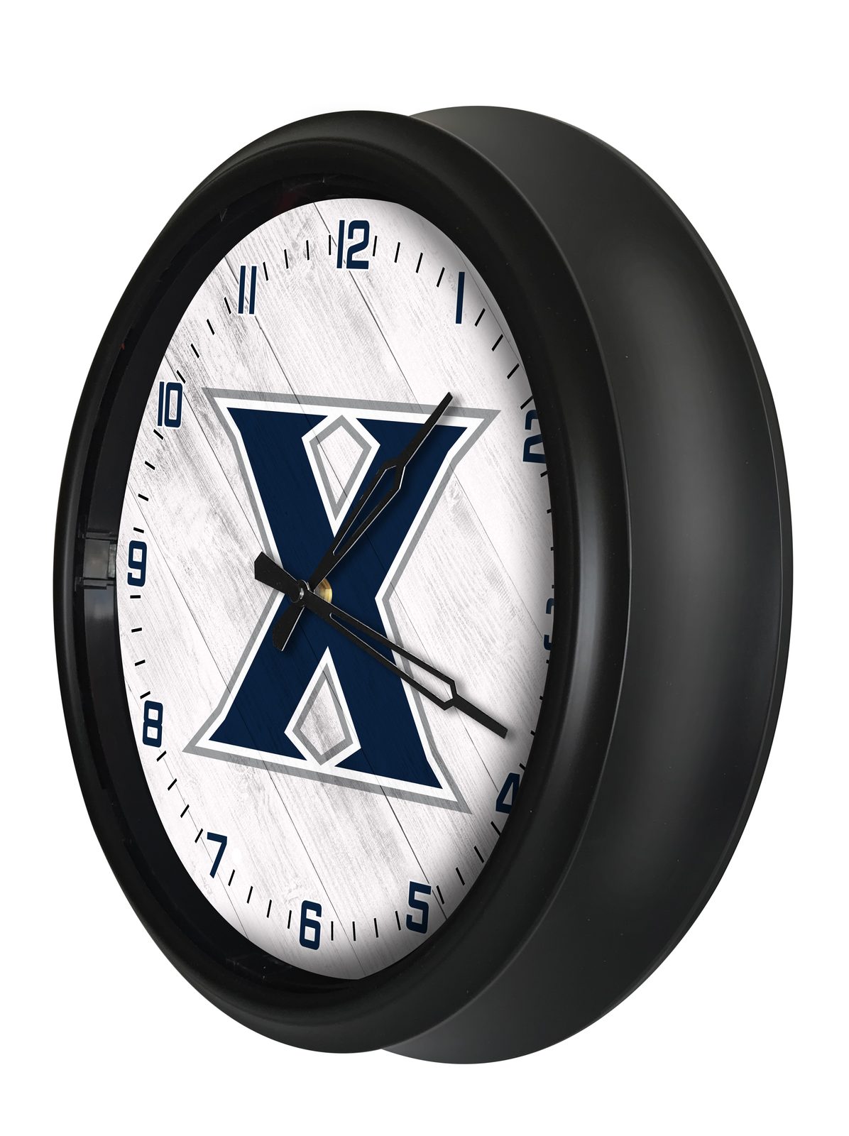Xavier 14-Inch Indoor/Outdoor LED Wall Clock in Black 2 Xavier 14-Inch Indoor/Outdoor LED Wall Clock in Black - Image 2