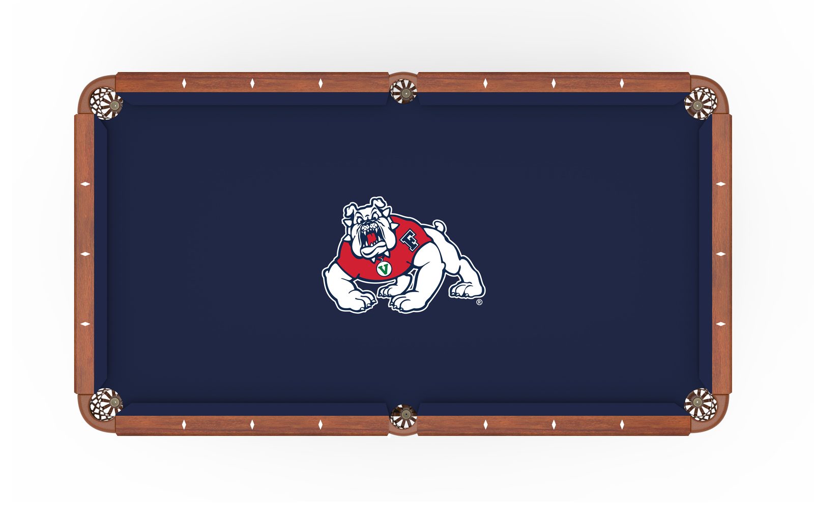 Fresno State University Pool Table with Chardonnay Finish and Claw Leg 2 Fresno State University Pool Table with Chardonnay Finish and Claw Leg - Image 2