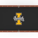 University of Idaho Pool Table with Chardonnay Finish and Claw Leg 9 University of Idaho Pool Table with Chardonnay Finish and Claw Leg