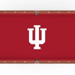 Indiana University Pool Table with Chardonnay Finish and Claw Leg