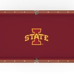 Iowa State University Pool Table with Chardonnay Finish and Claw Leg