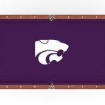Kansas State University Pool Table with Chardonnay Finish and Claw Leg 9 Kansas State University Pool Table with Chardonnay Finish and Claw Leg