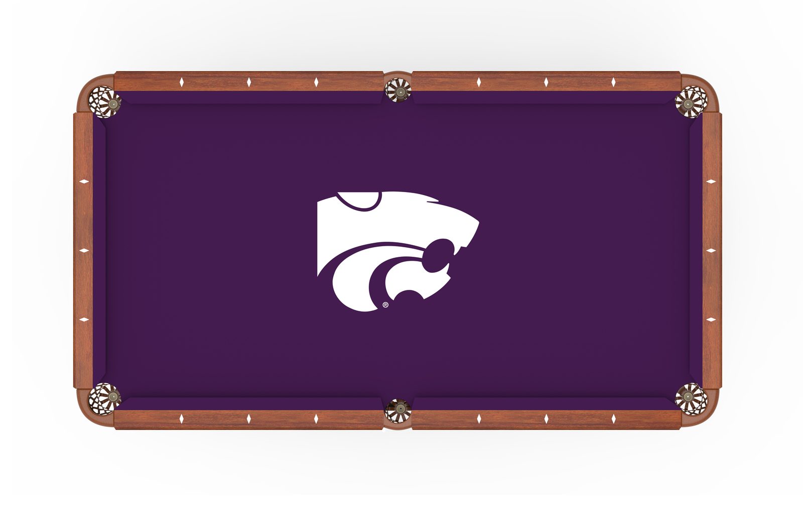 Kansas State University Pool Table with Chardonnay Finish and Claw Leg 2 Kansas State University Pool Table with Chardonnay Finish and Claw Leg - Image 2