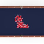 University of Mississippi Pool Table with Chardonnay Finish and Claw Leg 9 University of Mississippi Pool Table with Chardonnay Finish and Claw Leg