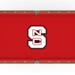 North Carolina State University Pool Table with Chardonnay Finish and Claw Leg