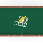 Northern Michigan University Pool Table with Chardonnay Finish and Claw Leg 9 Northern Michigan University Pool Table with Chardonnay Finish and Claw Leg