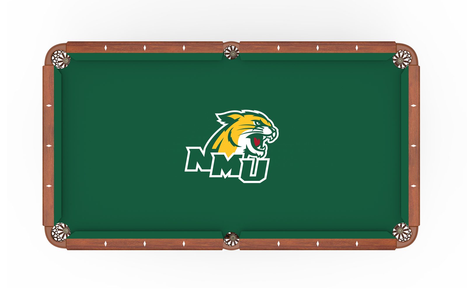 Northern Michigan University Pool Table with Chardonnay Finish and Claw Leg 2 Northern Michigan University Pool Table with Chardonnay Finish and Claw Leg - Image 2