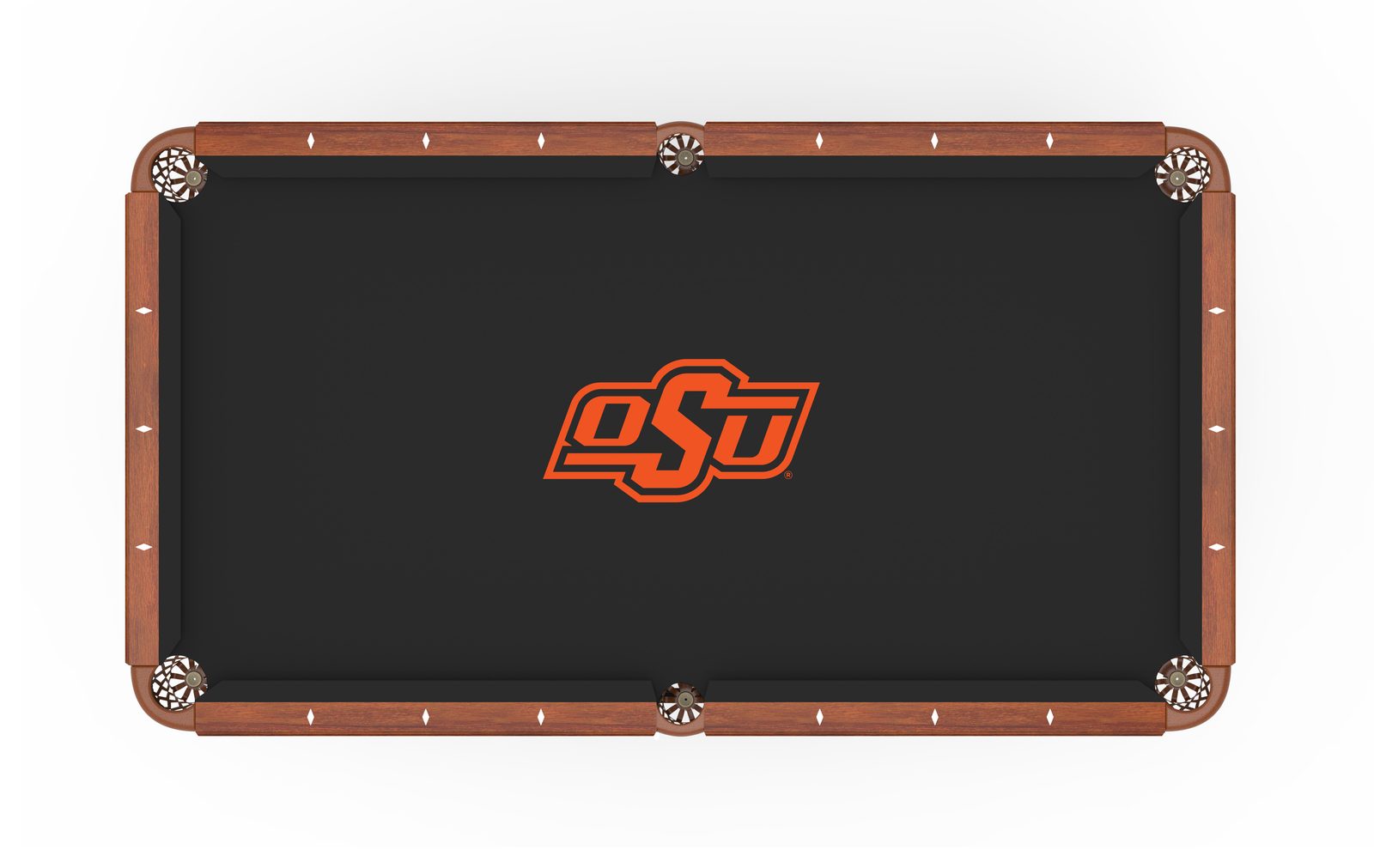 Oklahoma State University Pool Table with Chardonnay Finish and Claw Leg 2 Oklahoma State University Pool Table with Chardonnay Finish and Claw Leg - Image 2