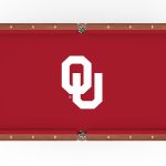 University of Oklahoma Pool Table with Chardonnay Finish and Claw Leg