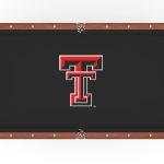 Texas Tech University Pool Table with Chardonnay Finish and Claw Leg 9 Texas Tech University Pool Table with Chardonnay Finish and Claw Leg