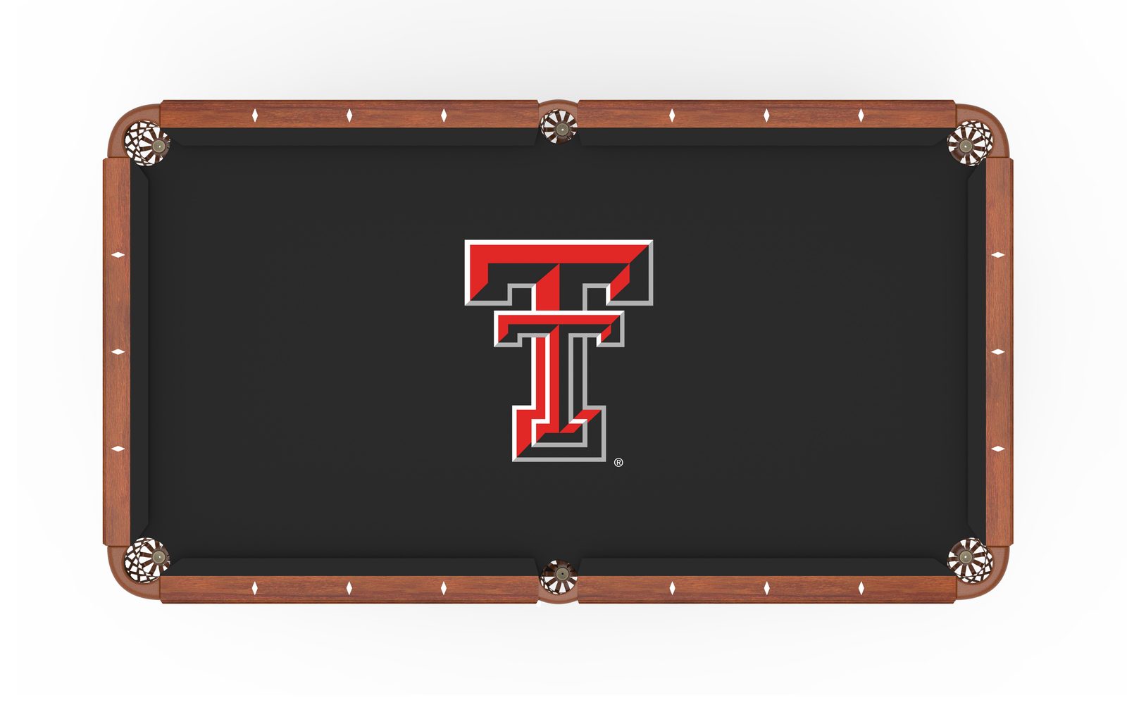 Texas Tech University Pool Table with Chardonnay Finish and Claw Leg 2 Texas Tech University Pool Table with Chardonnay Finish and Claw Leg - Image 2