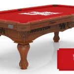 University of Houston Pool Table with Chardonnay Finish and Claw Leg 8 University of Houston Pool Table with Chardonnay Finish and Claw Leg