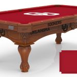 University of Oklahoma Pool Table with Chardonnay Finish and Claw Leg