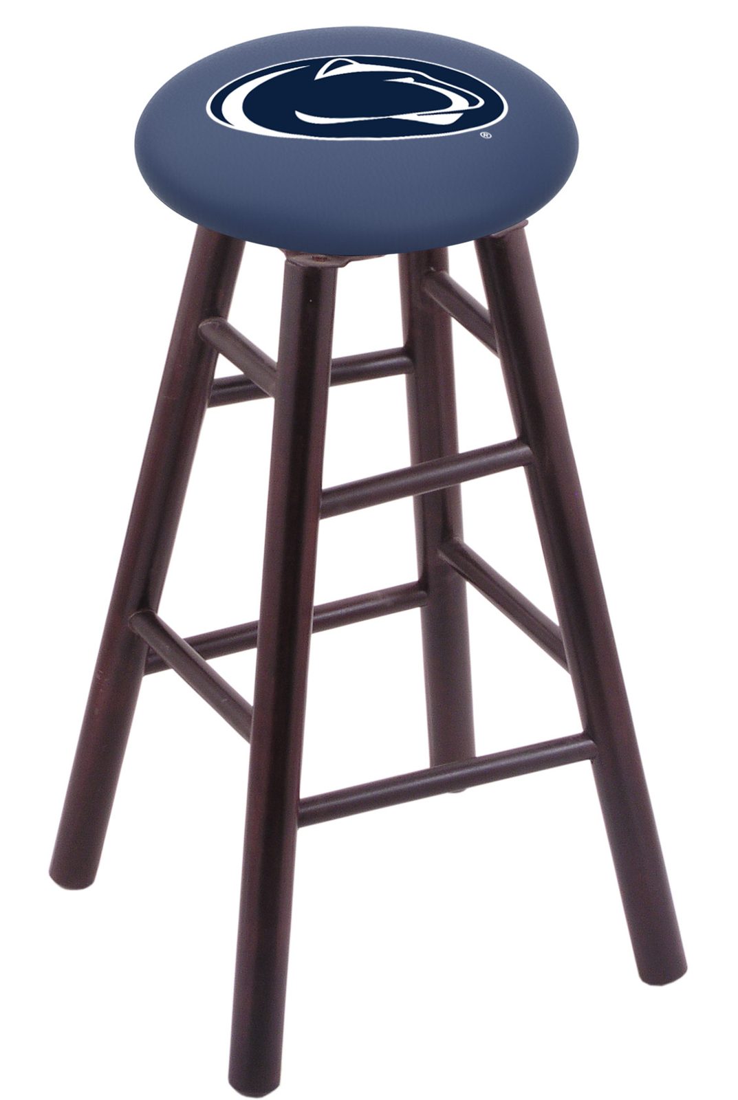 Pennsylvania State University 30" Swivel Maple Bar Stool in Dark Cherry Finish 1 Pennsylvania State University 30" Swivel Maple Bar Stool in Dark Cherry Finish