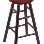 Texas State University 30" Swivel Maple Bar Stool in Dark Cherry Finish