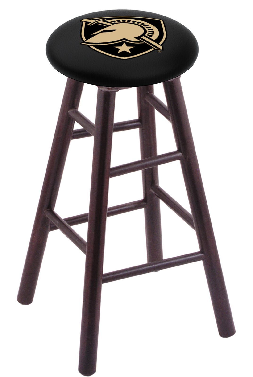 US Military Academy 30" Swivel Maple Bar Stool in Dark Cherry Finish 1 US Military Academy 30" Swivel Maple Bar Stool in Dark Cherry Finish
