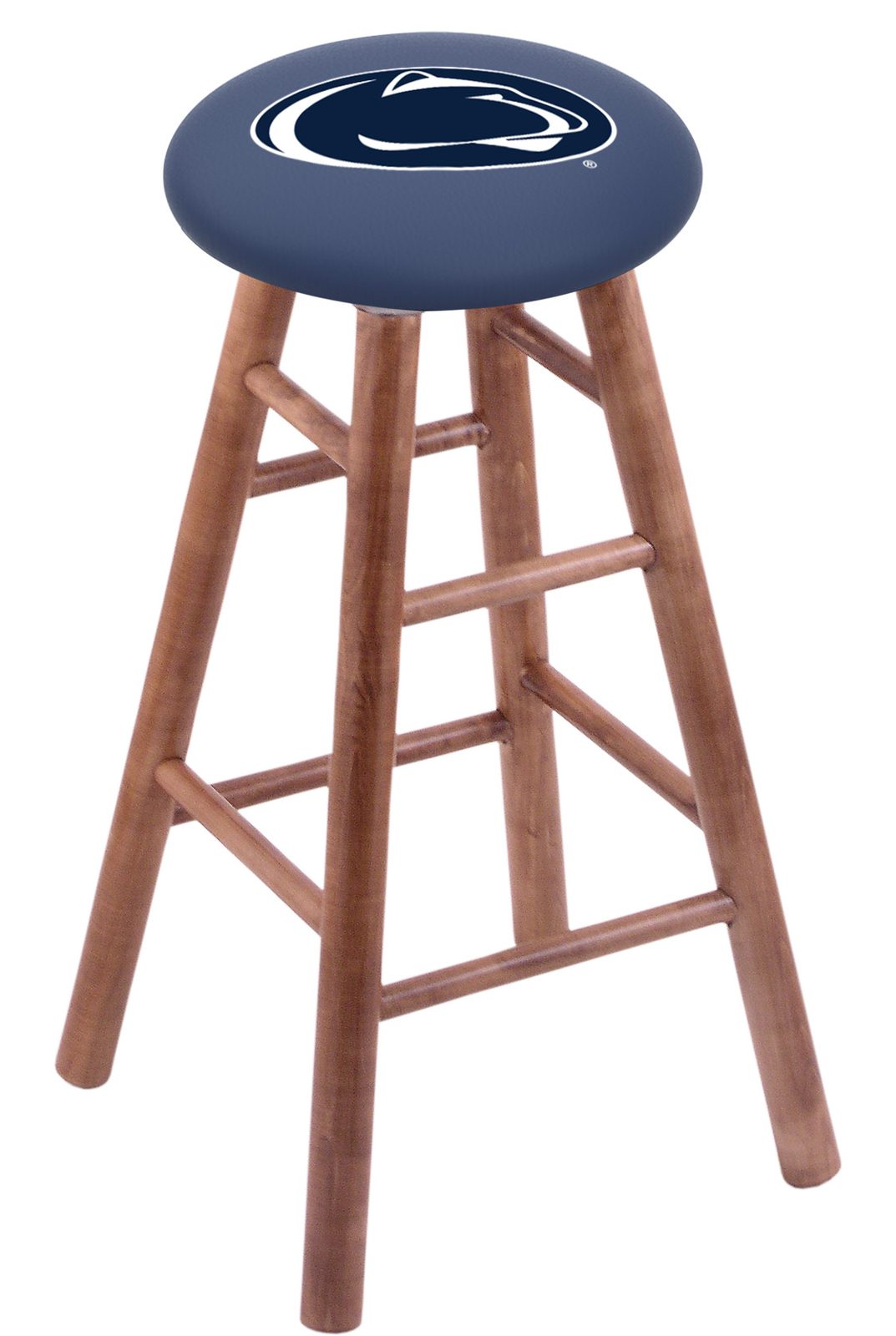 Pennsylvania State University 30" Swivel Maple Bar Stool in Medium Finish 1 Pennsylvania State University 30" Swivel Maple Bar Stool in Medium Finish