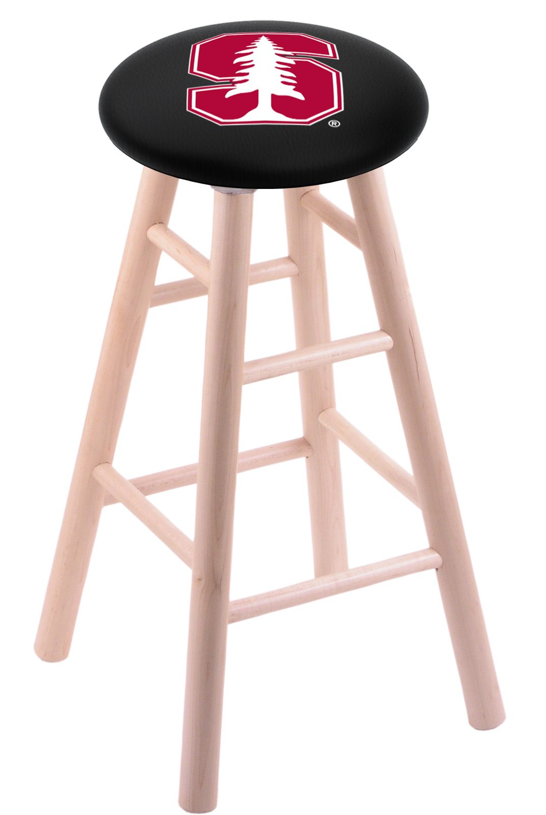 Stanford University 30" Swivel Maple Bar Stool in Natural Finish 1 Stanford University 30" Swivel Maple Bar Stool in Natural Finish