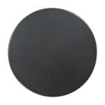 Black Modern Minimalist Steel Side Table with Round Top