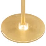 Gold Flower-Inspired Side Table with Curved Base and Textured Top 22 Gold Flower-Inspired Side Table with Curved Base and Textured Top