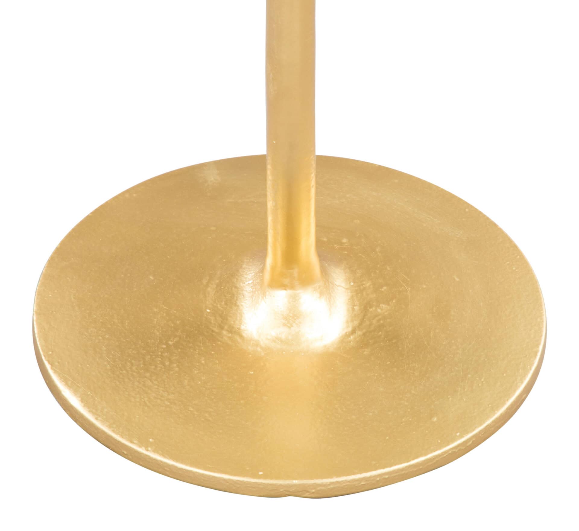 Gold Flower-Inspired Side Table with Curved Base and Textured Top 11 Gold Flower-Inspired Side Table with Curved Base and Textured Top - Image 11