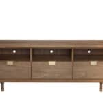 Sand Mahogany Contemporary TV Console With Storage and Cord Management 11 Sand Mahogany Contemporary TV Console With Storage and Cord Management
