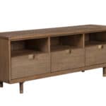 Sand Mahogany Contemporary TV Console With Storage and Cord Management 12 Sand Mahogany Contemporary TV Console With Storage and Cord Management