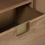 Sand Mahogany Contemporary TV Console With Storage and Cord Management 14 Sand Mahogany Contemporary TV Console With Storage and Cord Management