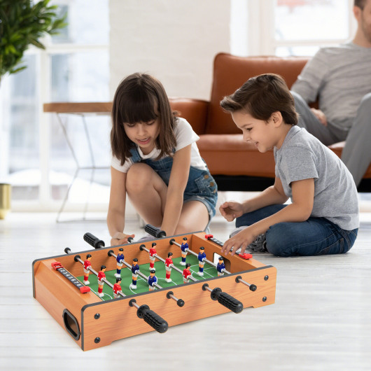 Mini Tabletop Foosball Game with Accessories Compact Design