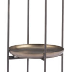 Round Bronze Accent Table with Steel Frame and Trays 15 Round Bronze Accent Table with Steel Frame and Trays