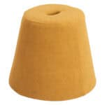 Yellow Ottoman with Solid Wood Frame and Stackable Design 7 Yellow Ottoman with Solid Wood Frame and Stackable Design