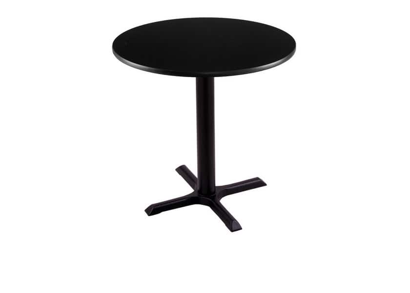 30-Inch Tall Black Table with Reversible 24-Inch Black/Dark Cherry Round Top and X-Style 22x22-Inch Base 2 30-Inch Tall Black Table with Reversible 24-Inch Black/Dark Cherry Round Top and X-Style 22x22-Inch Base - Image 2