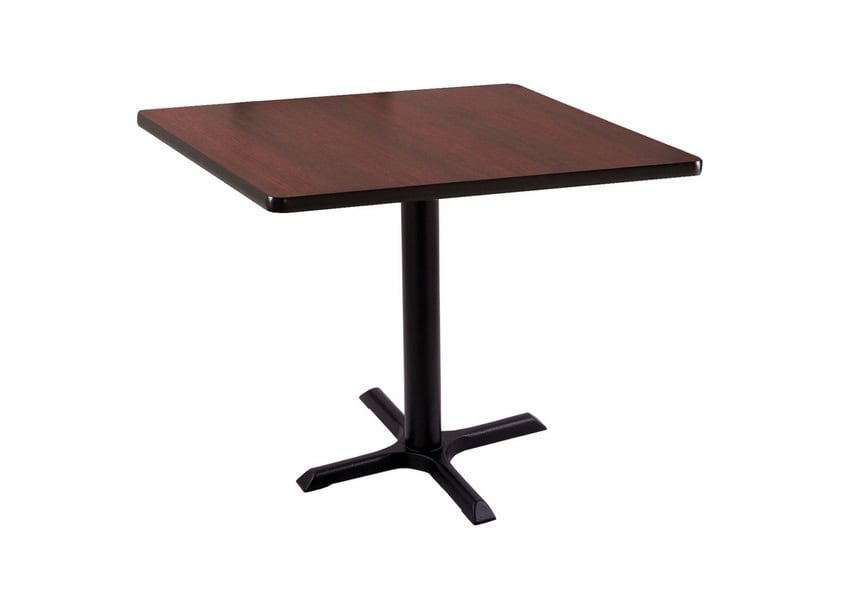 30-Inch Tall Black Table with Reversible 30x30-Inch Black/Dark Cherry Square Top and X-Style 22x22-Inch Base 1 30-Inch Tall Black Table with Reversible 30x30-Inch Black/Dark Cherry Square Top and X-Style 22x22-Inch Base
