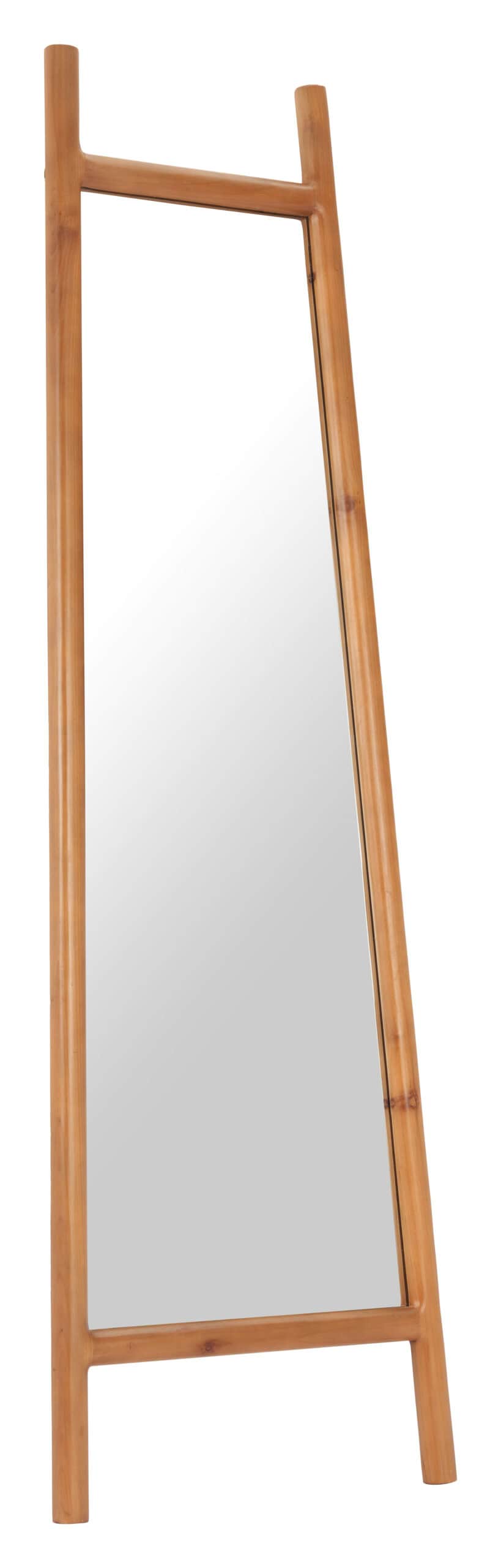 Standing Mirror with Natural Wood Frame, Modern and Elegant Design 4 Standing Mirror with Natural Wood Frame, Modern and Elegant Design