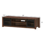 Modern 59 Inch TV Stand with Adjustable Shelves and Cabinets