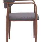 Industrial Steel Dining Chair with Performance Fabric Upholstery Truffle Gray (Set of 2) 13 Industrial Steel Dining Chair with Performance Fabric Upholstery Truffle Gray (Set of 2)