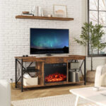 23 Inch Electric Fireplace Insert with Adjustable Heat and Flames