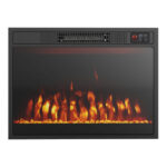 23-Inch Electric Fireplace Heater with Adjustable Flame and Heat