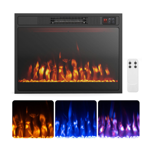 23-Inch Electric Fireplace Heater with Adjustable Flame and Heat - Image 4