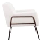Modern Shearling Style Accent Chair with Steel Frame 13 Modern Shearling Style Accent Chair with Steel Frame