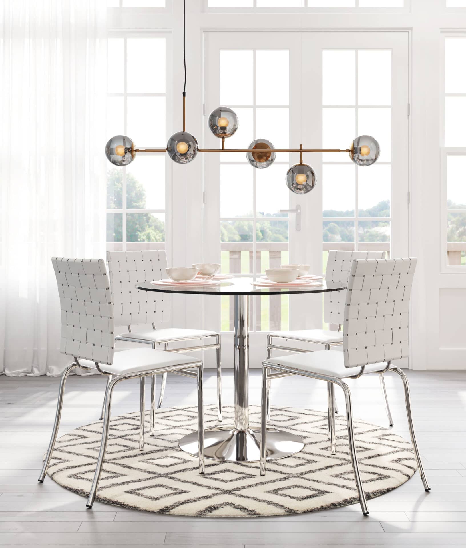 Gold-Plated Ceiling Lamp with Smoked Glass Shades 1 Gold-Plated Ceiling Lamp with Smoked Glass Shades