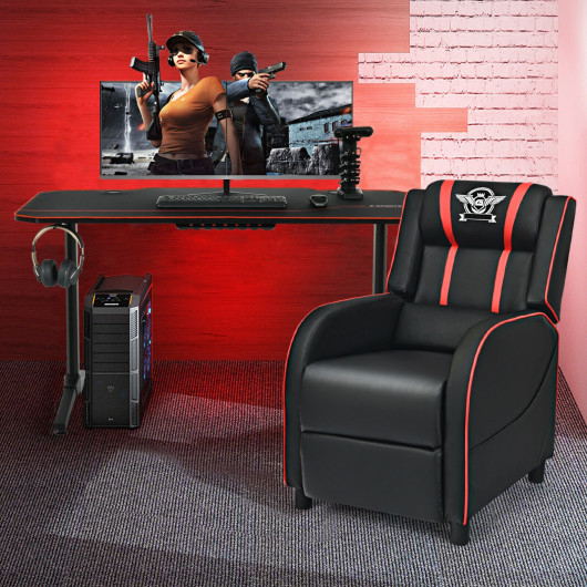 55 Inch Ergonomic Gaming Desk with Full-Desk Mouse Pad 2 55 Inch Ergonomic Gaming Desk with Full-Desk Mouse Pad - Image 2