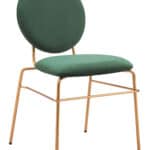Green Velvet Counter Stool with Gold Legs and Footrest (Set of 2) 11 Green Velvet Counter Stool with Gold Legs and Footrest (Set of 2)