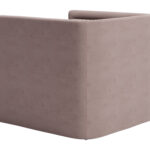 Taupe Velvet Armchair with Modern Design and Armrest Support 20 Taupe Velvet Armchair with Modern Design and Armrest Support