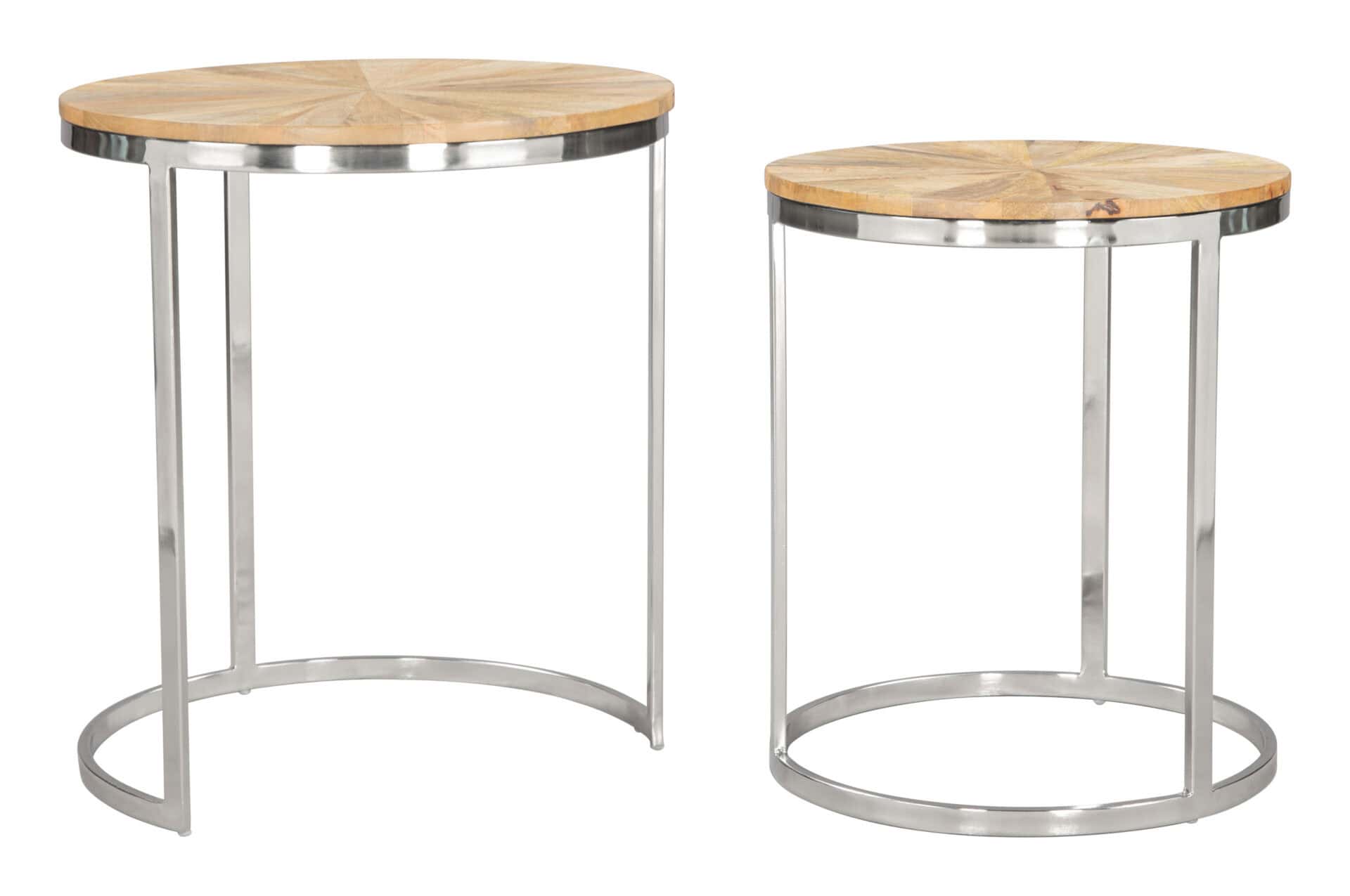 Natural Acacia Wood Coffee and Side Table Set (Set of 2) 6 Natural Acacia Wood Coffee and Side Table Set (Set of 2) - Image 6