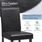 Counter Height Bar Stools 25 Inch Expresso Finish (Set of 2)