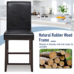 Counter Height Bar Stools 25 Inch Expresso Finish (Set of 2)