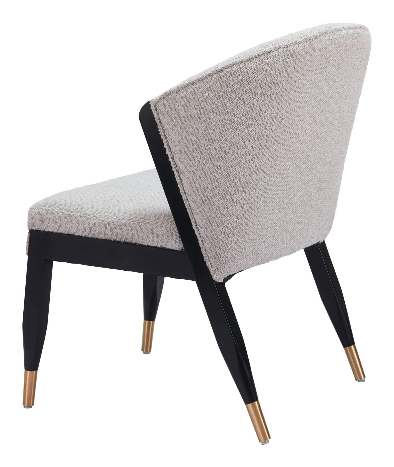 Misty Gray Dining Chair with Wood Frame and Stainless Steel Legs 7 Misty Gray Dining Chair with Wood Frame and Stainless Steel Legs - Image 7